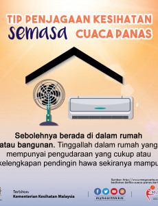 Tips Penjagaan Kesihatan Semasa Cuasa Panas (4)